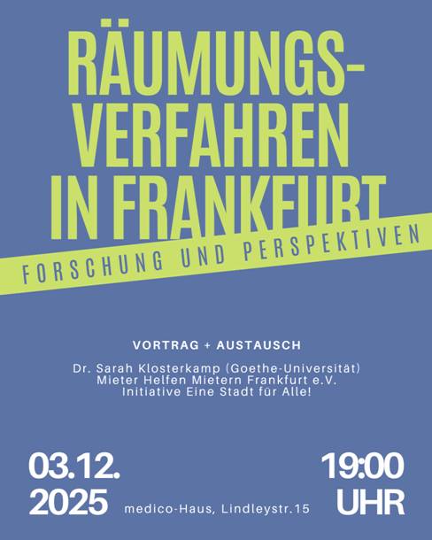 Räumungsverfahren in Frankfurt – Forschung und Perspektiven